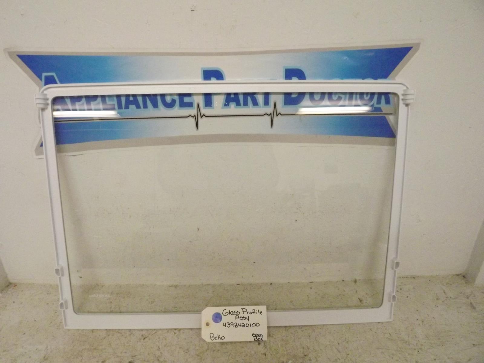Beko Refrigerator 4398420100 Glass Profile Assy Open Box Beko Refrigerator 4398420100 Glass Profile Assy Open Box